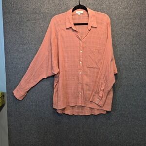 Kye Mi Oversized Dolman Sleeves Cotton Med Top Coastal Lagenlook Boho Cottage